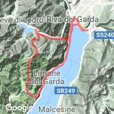 Mapa Lago di Garda – Ponale Belvedere Loop from Riva del Garda